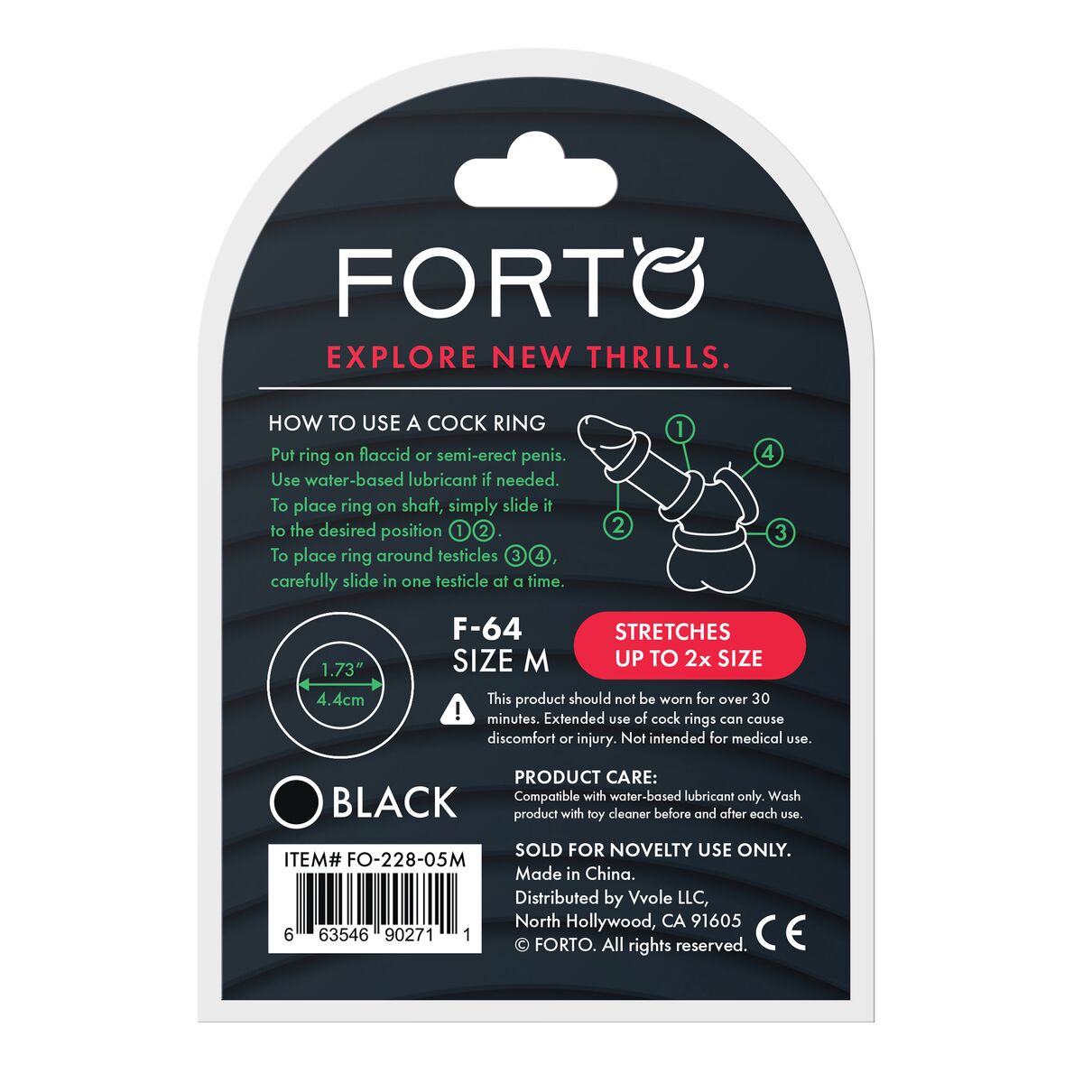 Pachet Inel Penis Forto Negru M Ø 45 mm, 5, roseregalo.com