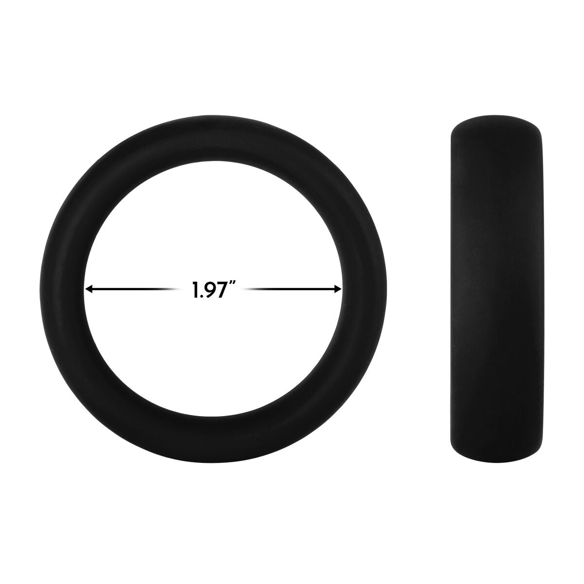 Pachet Inel Penis Forto Negru L Ø 50 mm, 4, roseregalo.com