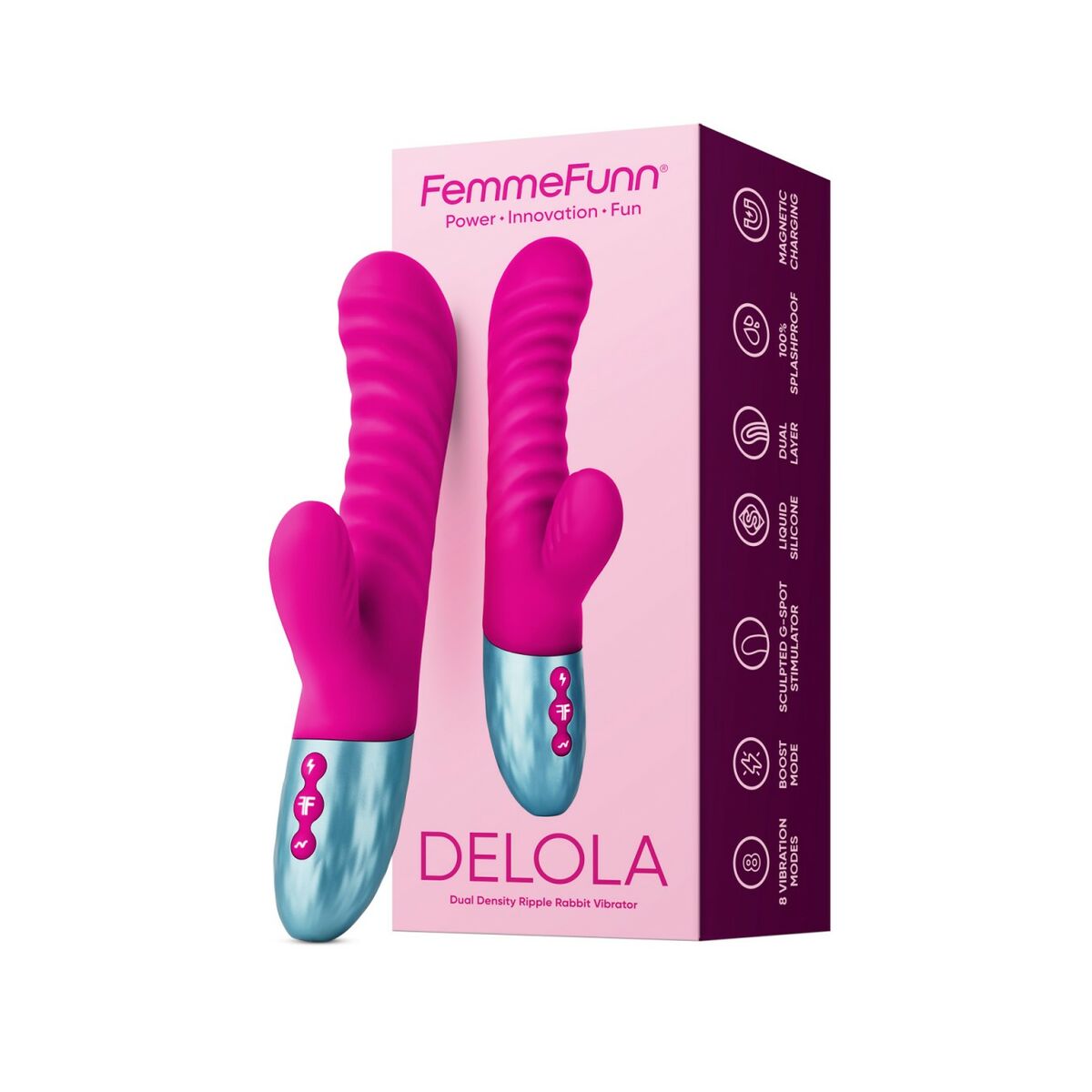Dual Stimulation Vibrator FemmeFunn Delola Roz, 2, roseregalo.com
