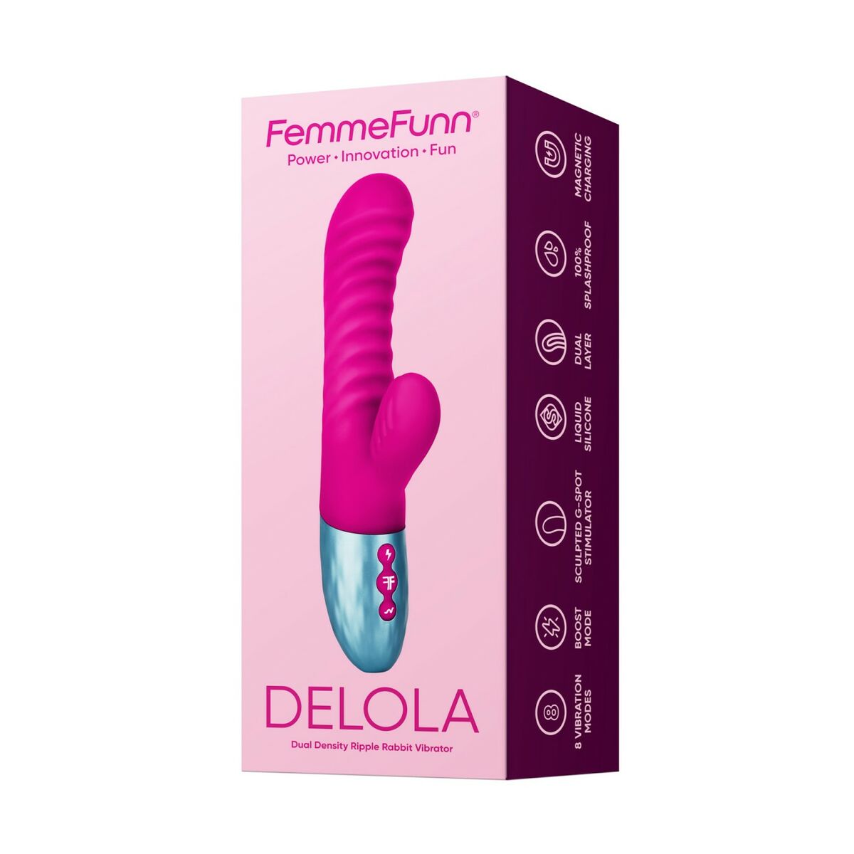 Dual Stimulation Vibrator FemmeFunn Delola Roz, 8, roseregalo.com