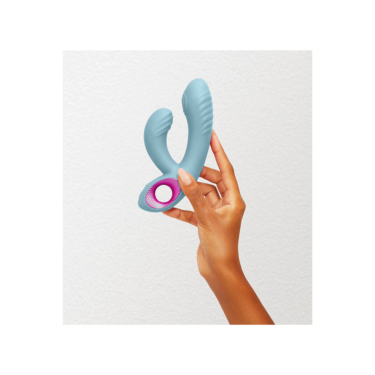 Vibrator zona G FemmeFunn Cora Albastru, 8, roseregalo.com