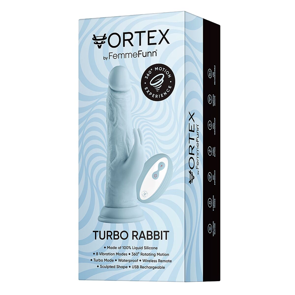 Dildo realist FemmeFunn Vortex Silicon ABS Ø 4,7 cm, 7, roseregalo.com