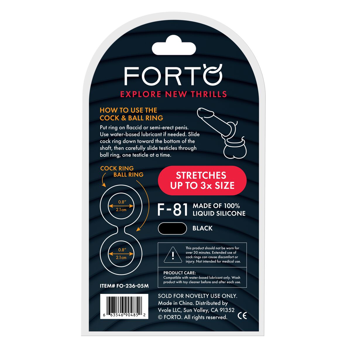 Pachet Inel Penis Forto Negru Ø 47 mm (Mărime unică), 3, roseregalo.com