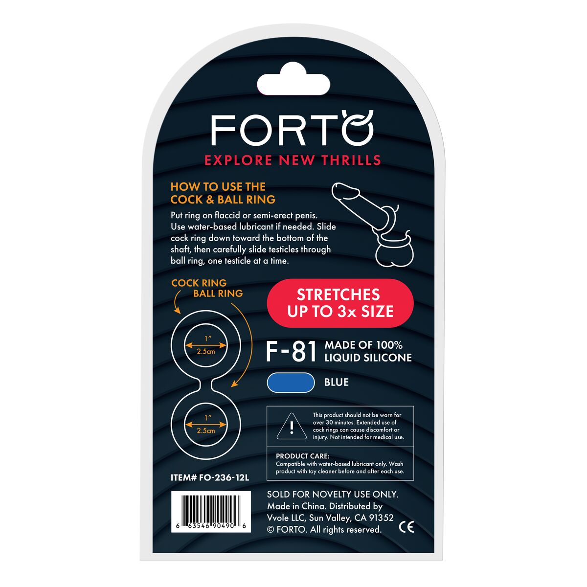 Pachet Inel Penis Forto Albastru Ø 51 mm (Mărime unică), 3, roseregalo.com