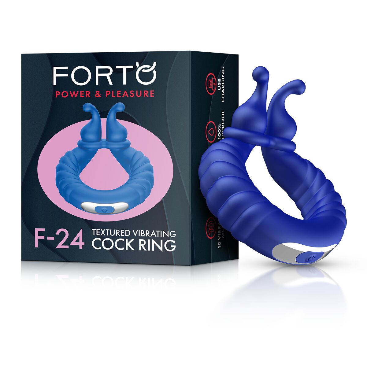 Pachet Inel Penis Forto Albastru (Mărime unică), 10, roseregalo.com