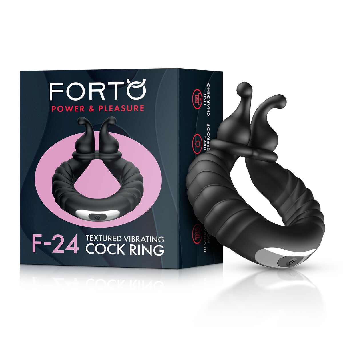 Pachet Inel Penis Forto Negru (Mărime unică), 10, roseregalo.com