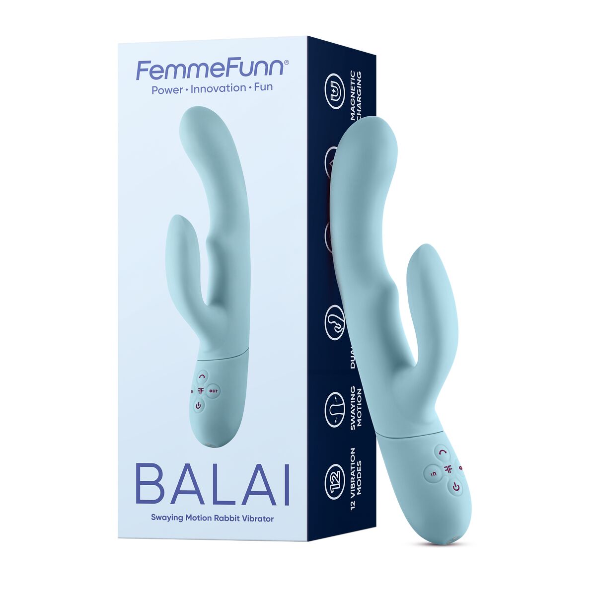 Vibrator zona G FemmeFunn Balai Albastru, 5, roseregalo.com