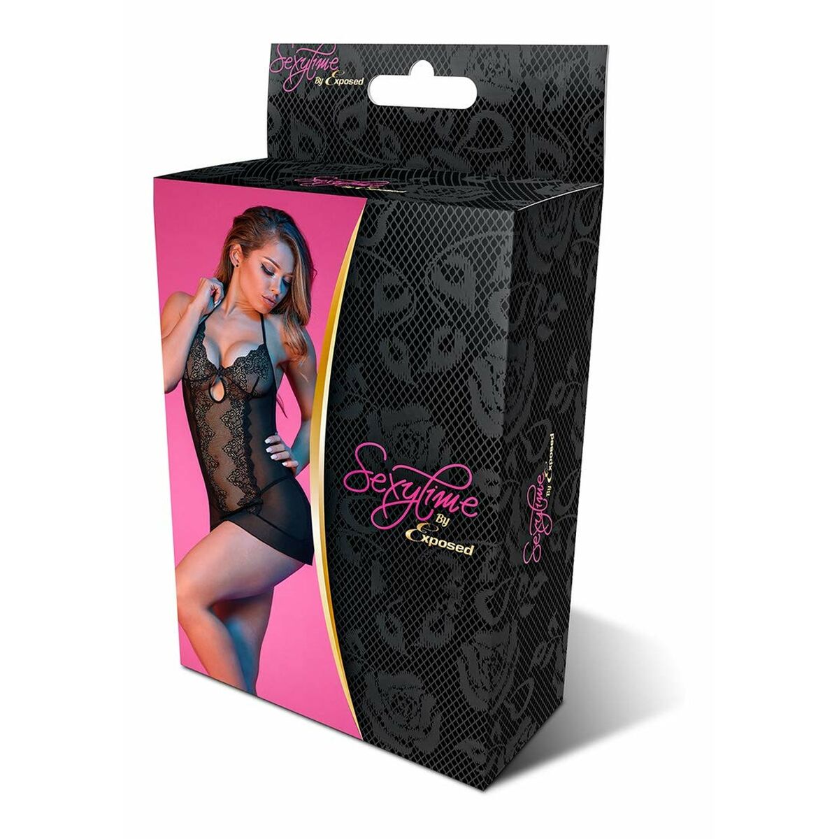 Rochie Exposed Negru (S/M), 1, roseregalo.com