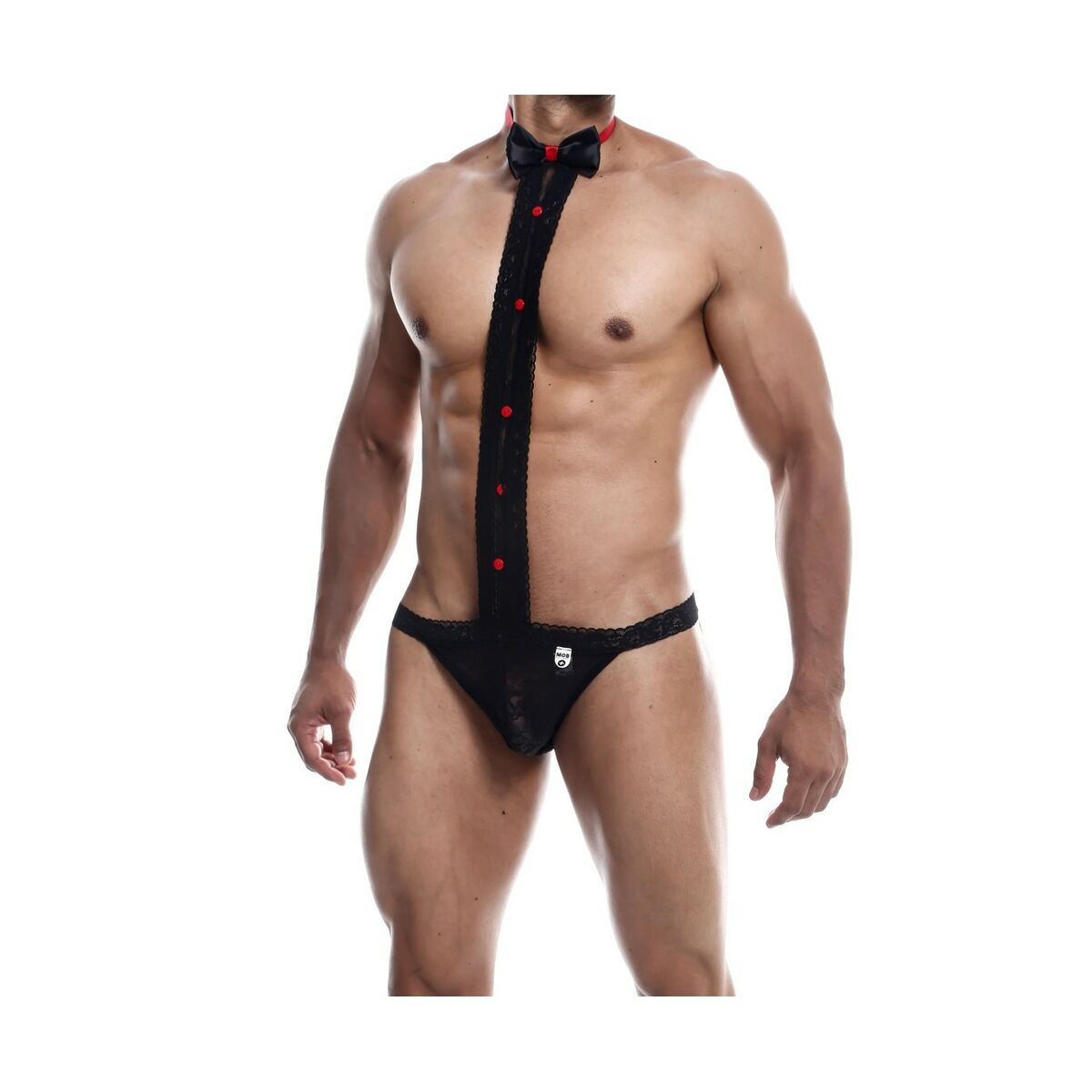 Tanga Mob Eroticwear Negru L/XL, 1, roseregalo.com