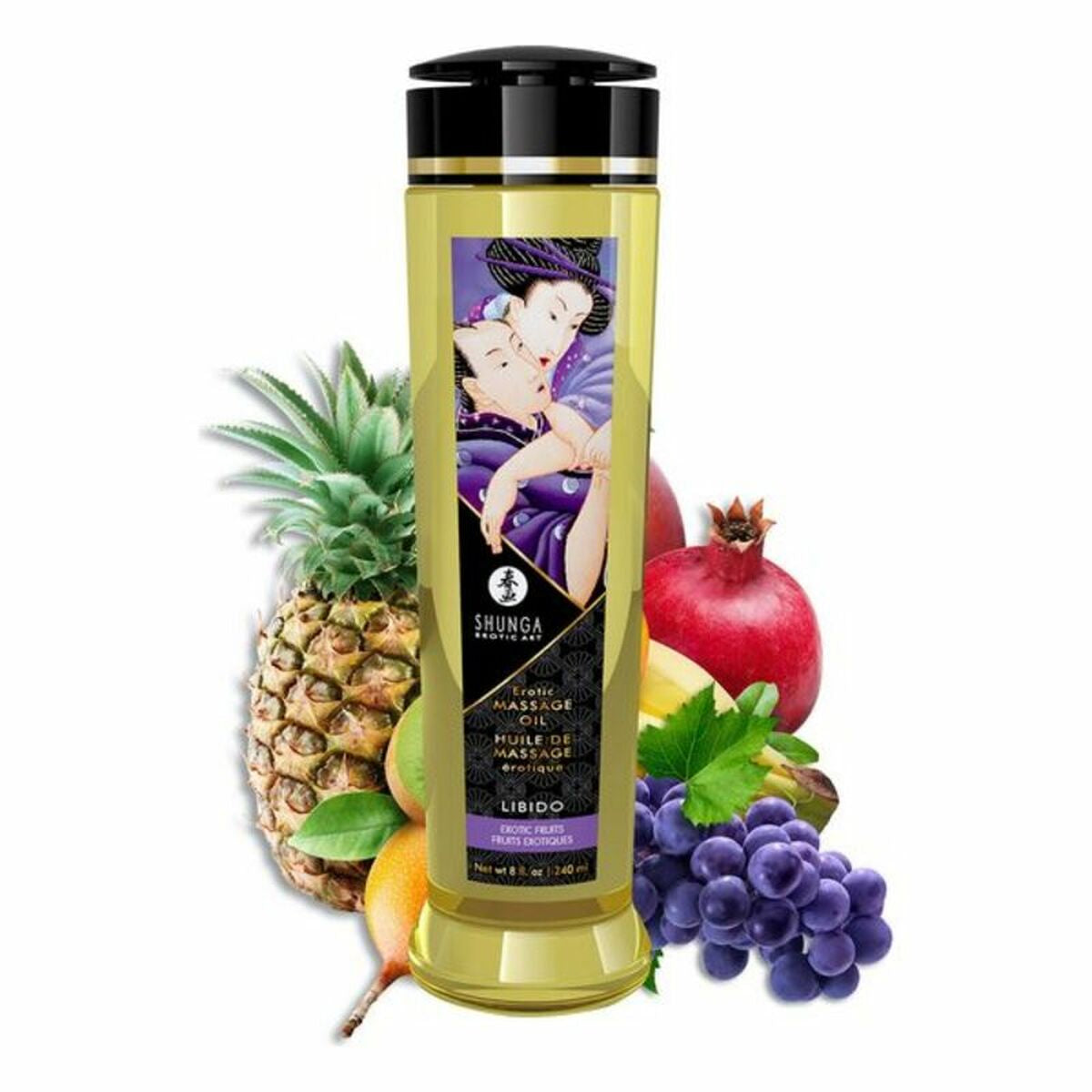 Ulei de Masaj Erotic Shunga Líbido Fructe Exotice (240 ml), 1, roseregalo.com