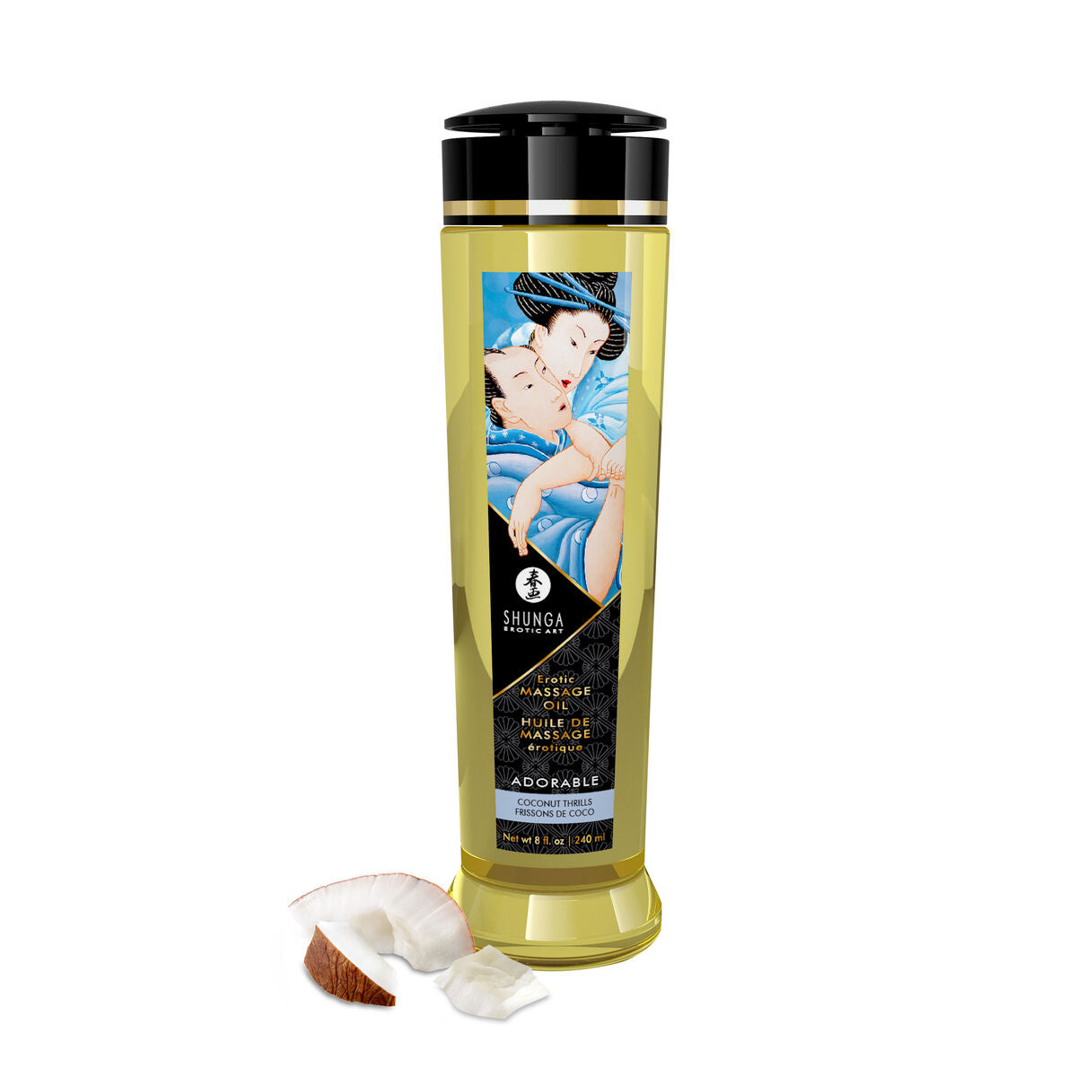Ulei de Masaj Erotic Shunga 240 ml Cocos, 2, roseregalo.com