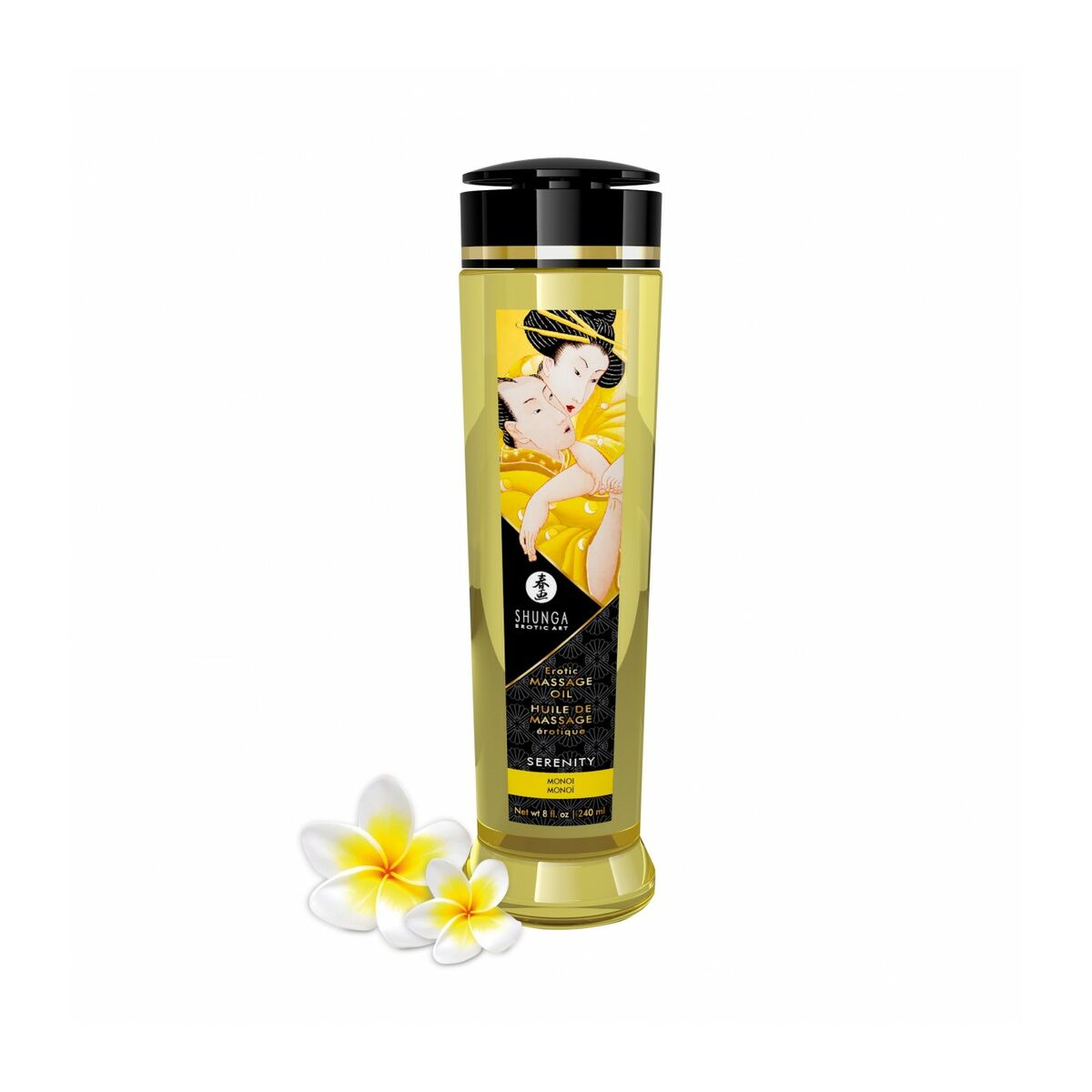 Ulei de Masaj Erotic Shunga Serenity Monoi 240 ml Afrodiziac, 3, roseregalo.com