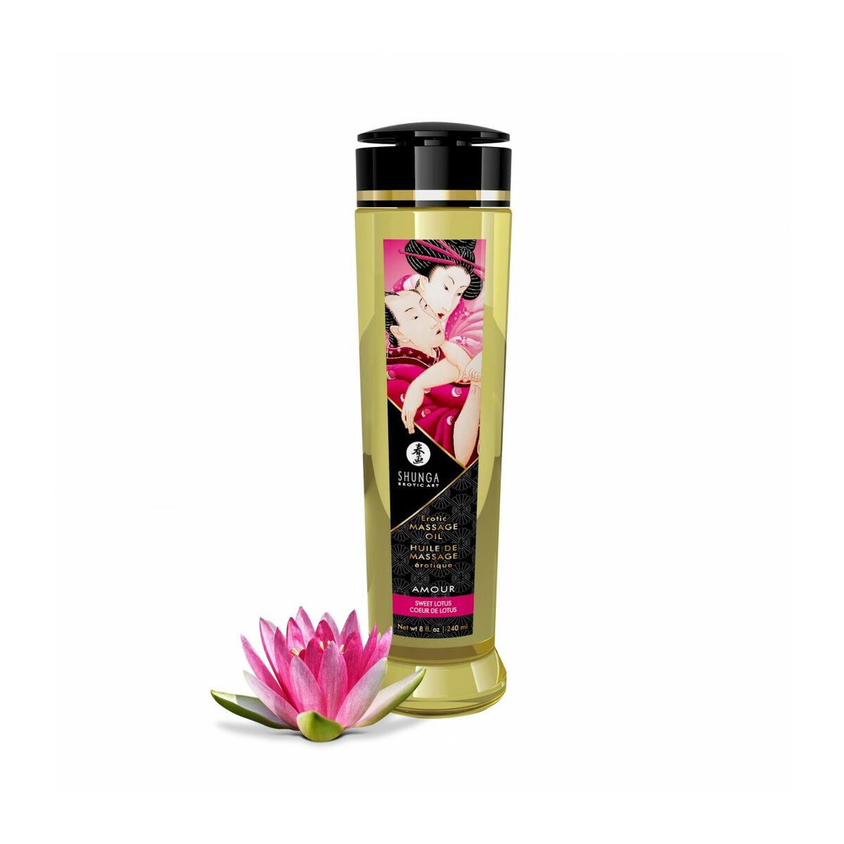 Ulei de Masaj Erotic Shunga 240 ml Floare de Lotus, 2, roseregalo.com