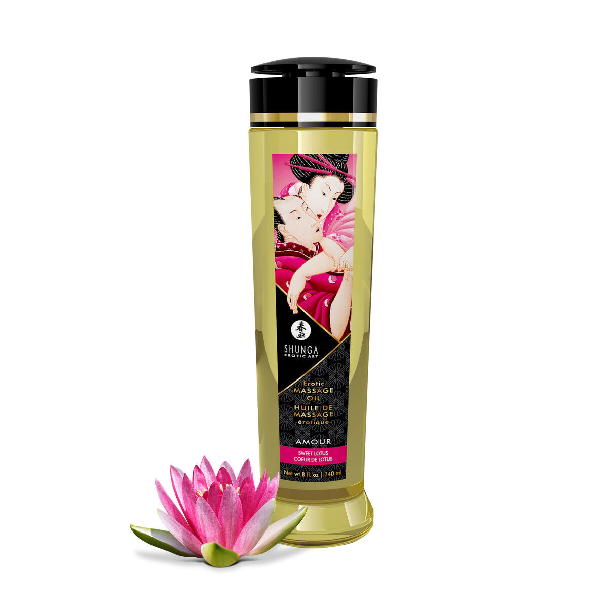 Ulei de Masaj Floare de Lotus Amour Shunga SHU-1223 240 ml, 2, roseregalo.com