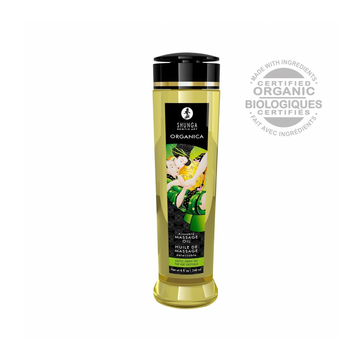 Ulei de Masaj Erotic Shunga 240 ml Ceai Verde, 4, roseregalo.com