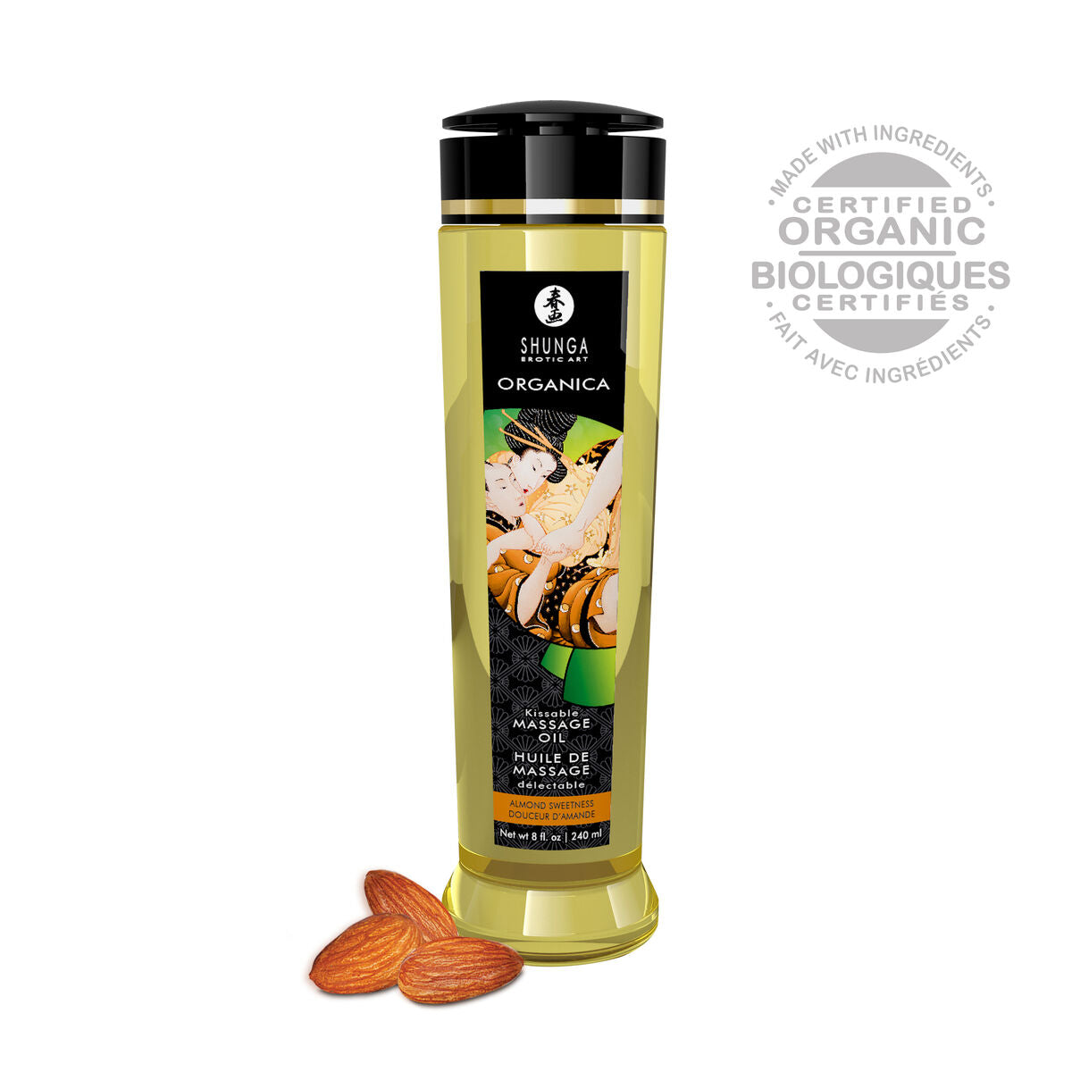 Ulei de Masaj Erotic Shunga 240 ml Migdală Dulce, 2, roseregalo.com