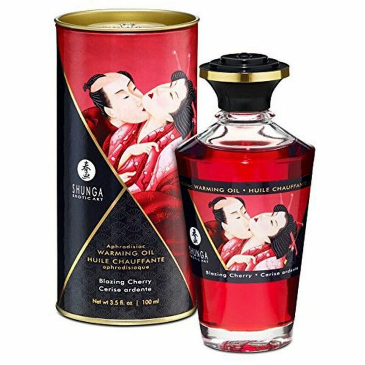 Ulei de Masaj Erotic Shunga Blazing cherry 100 ml, 1, roseregalo.com