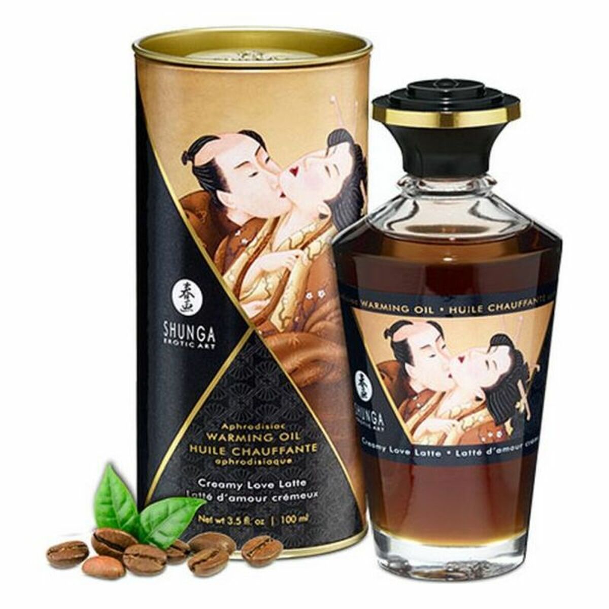 Ulei de Masaj Erotic Shunga Cafea Cafea cu lapte (100 ml) (100 ml), 1, roseregalo.com
