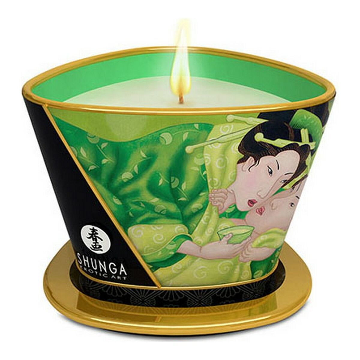 Lumânare masaj Shunga 8401700 Ceai Verde 170 ml, 2, roseregalo.com