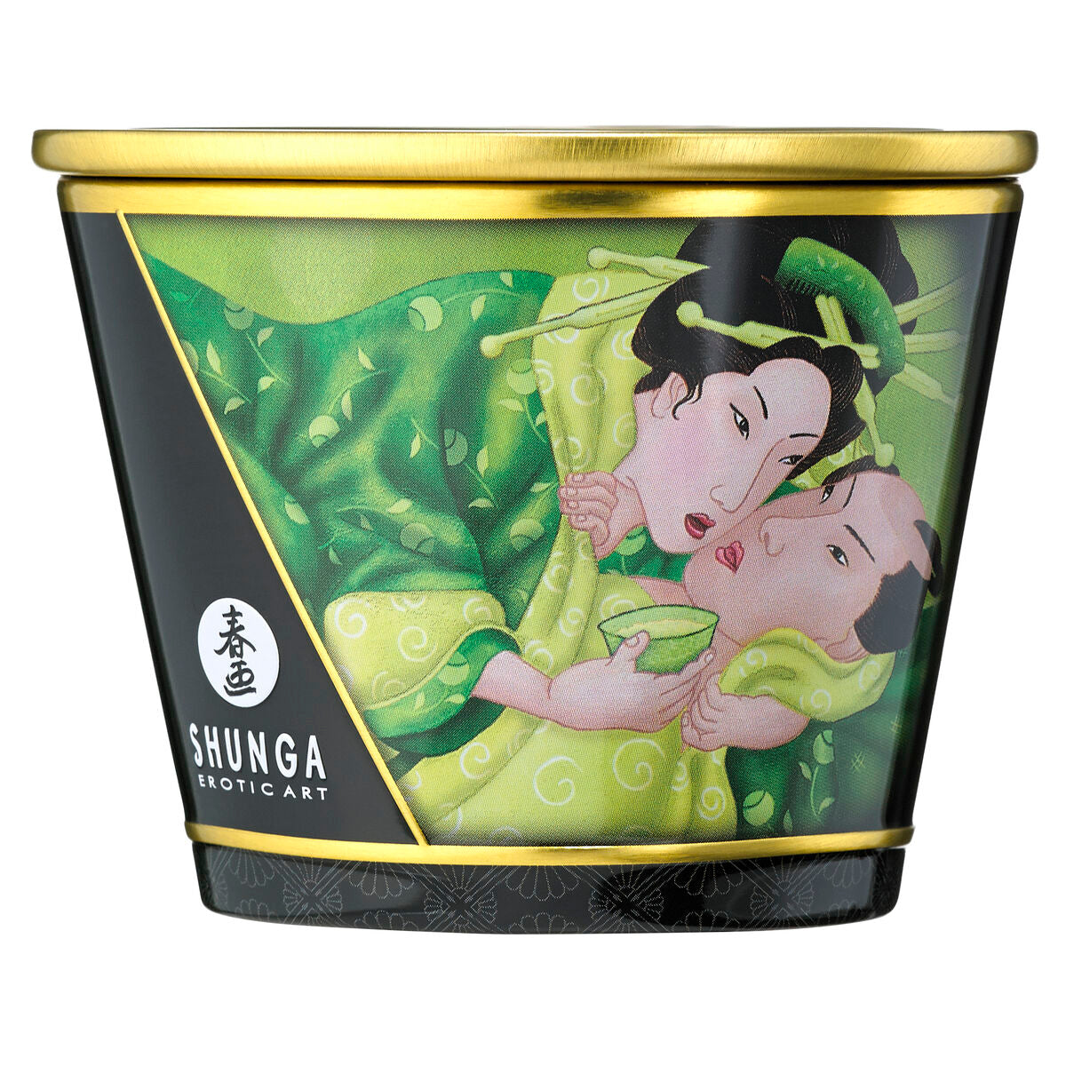 Lumânare Masaj Ceai Verde Shunga 8401700 Ceai Verde 170 ml, 4, roseregalo.com