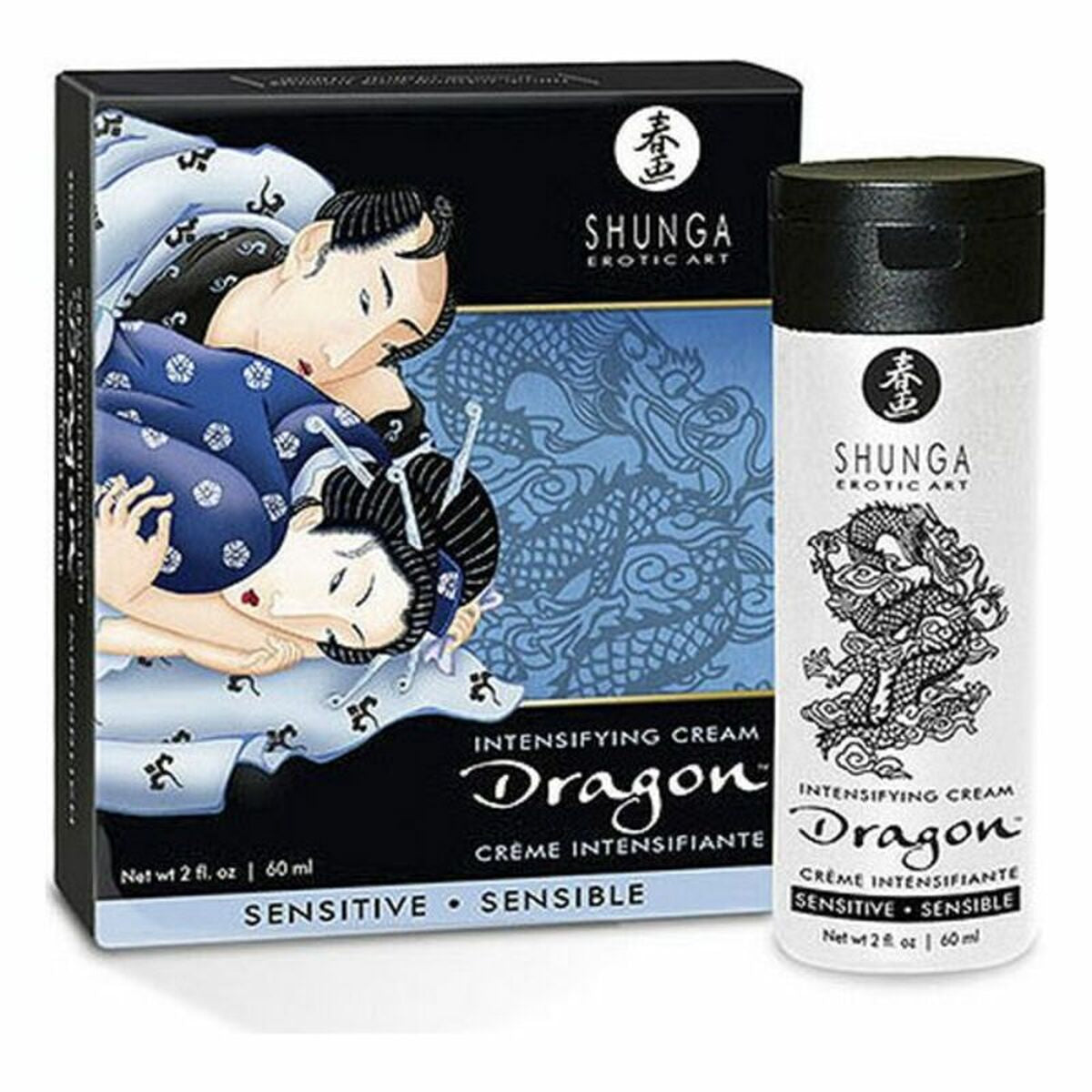 Virility Cream Shunga Dragon Sensitive 60 ml, 2, roseregalo.com