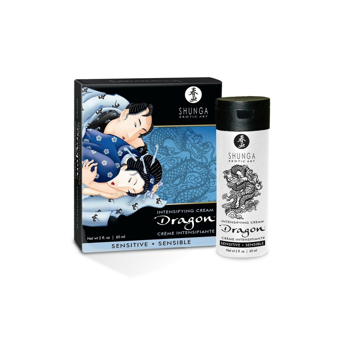 Virility Cream Shunga Dragon Sensitive 60 ml, 1, roseregalo.com