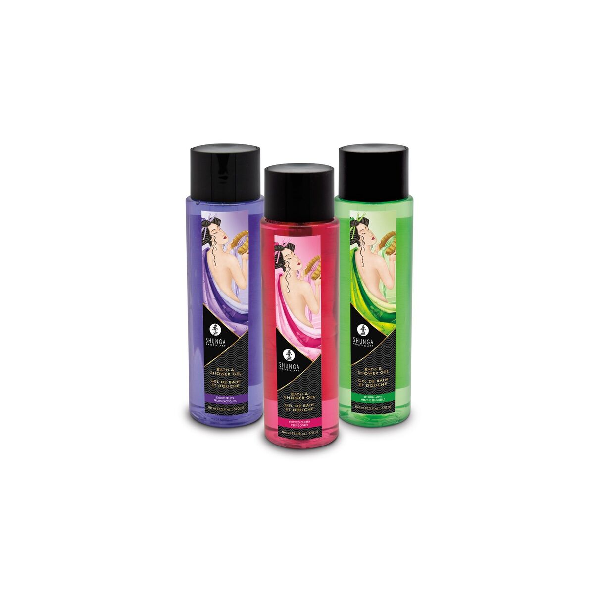 Sensual Gel de duș Shunga Mentă 370 ml, 7, roseregalo.com