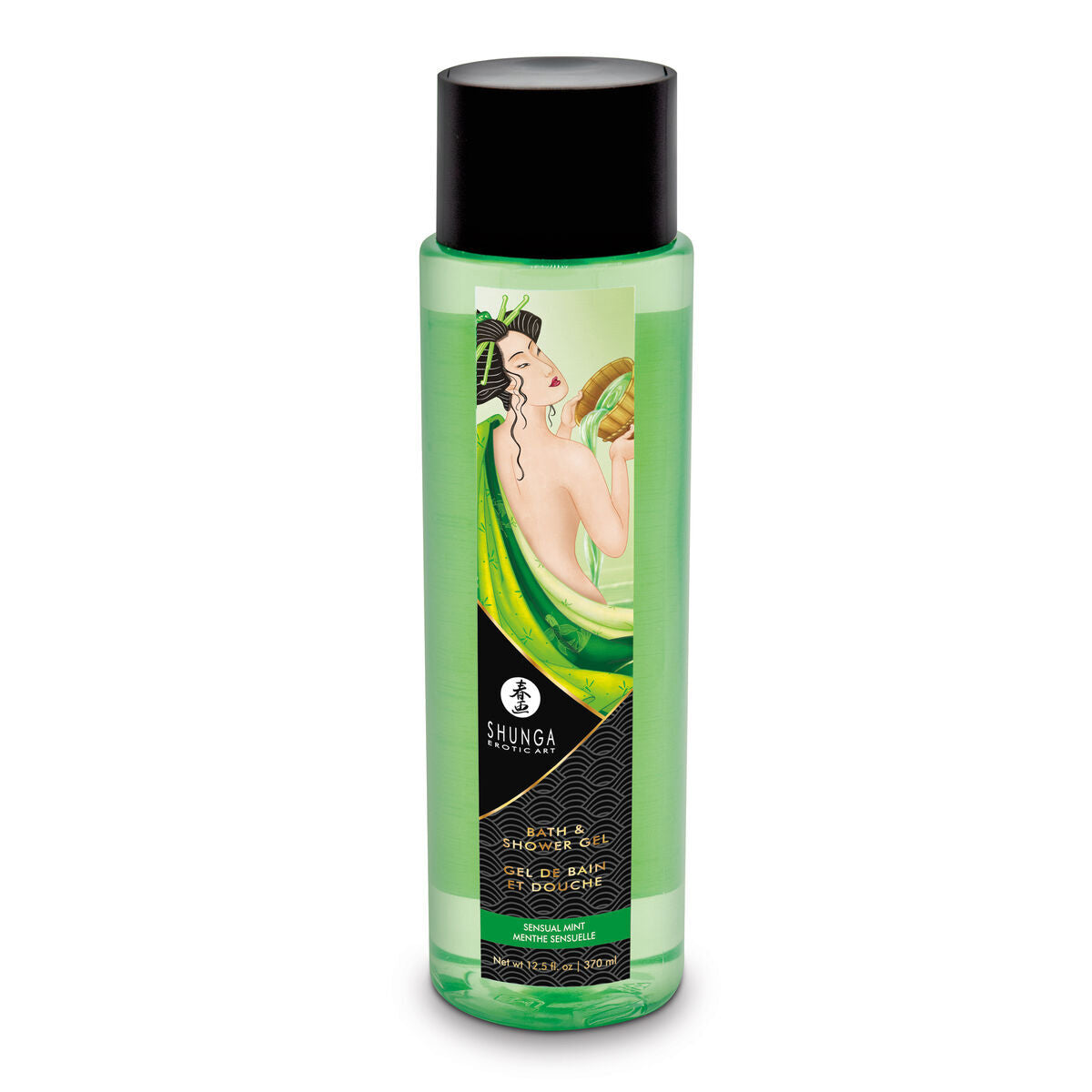 Sensual Gel de duș Shunga Mentă 370 ml, 3, roseregalo.com