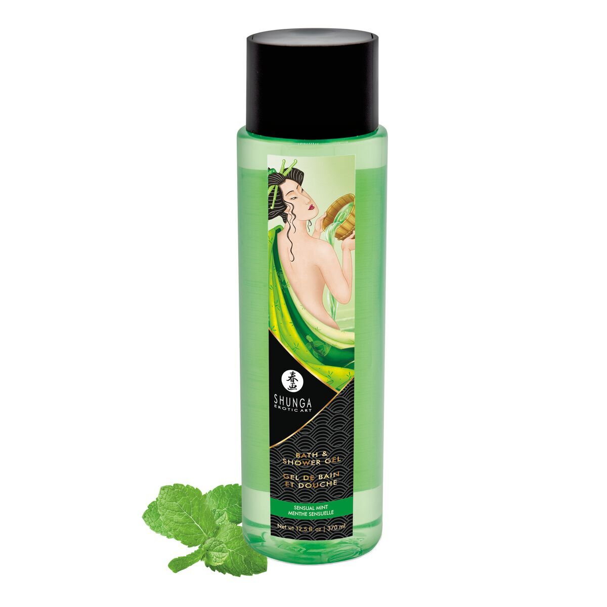 Sensual Gel de duș Shunga Mentă 370 ml, 6, roseregalo.com