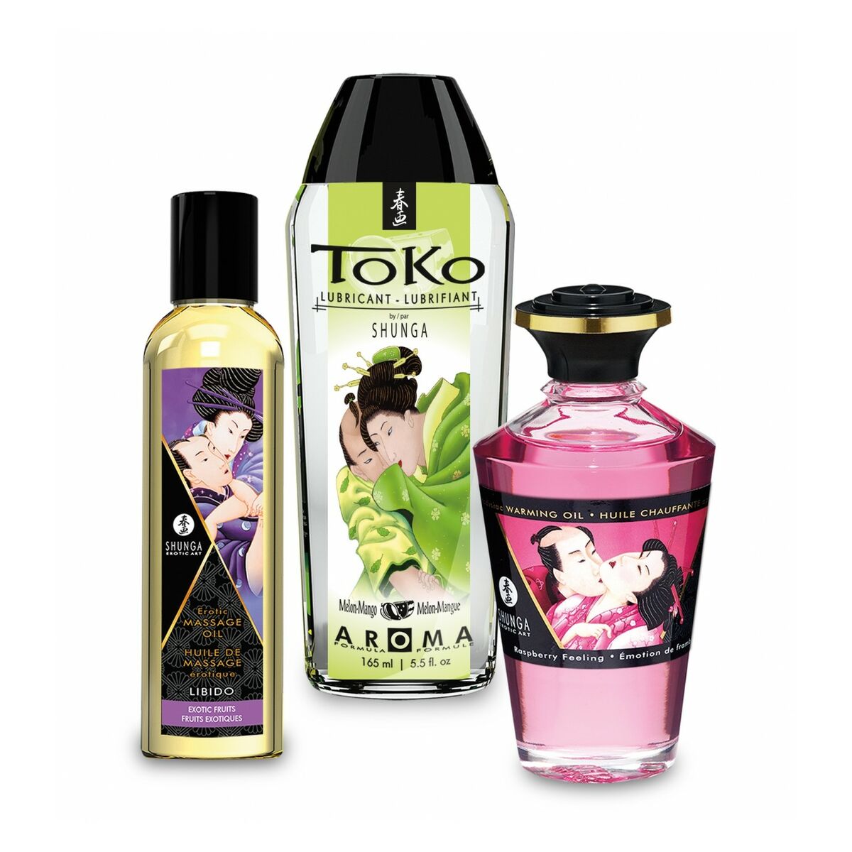 Kit Large Pleasure Shunga Fruity Kisses, 3, roseregalo.com