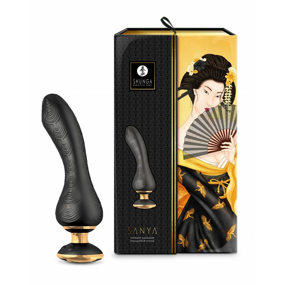 Vibrator Shunga Sanya Negru, 2, roseregalo.com
