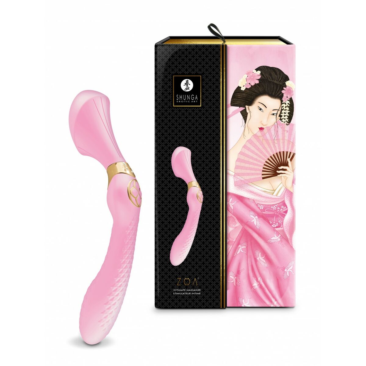 Vibrator Shunga Zoa Roz deschis, 3, roseregalo.com
