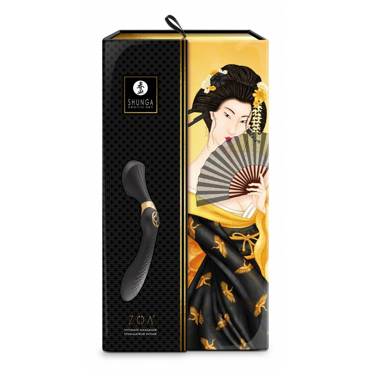 Vibrator Shunga Zoa Negru, 4, roseregalo.com