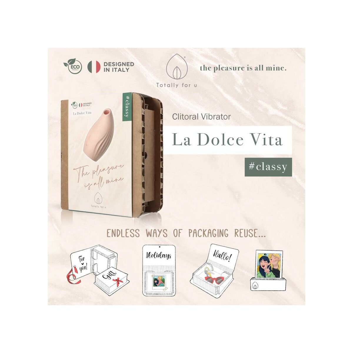 Dispozitiv stimulare clitoris Totally For U DOLCE VITA, 3, roseregalo.com
