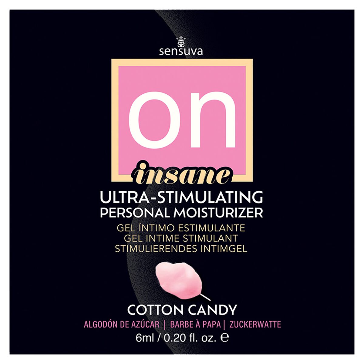 Lubrifiant Sensuva Vată de zahăr 6 ml, 1, roseregalo.com