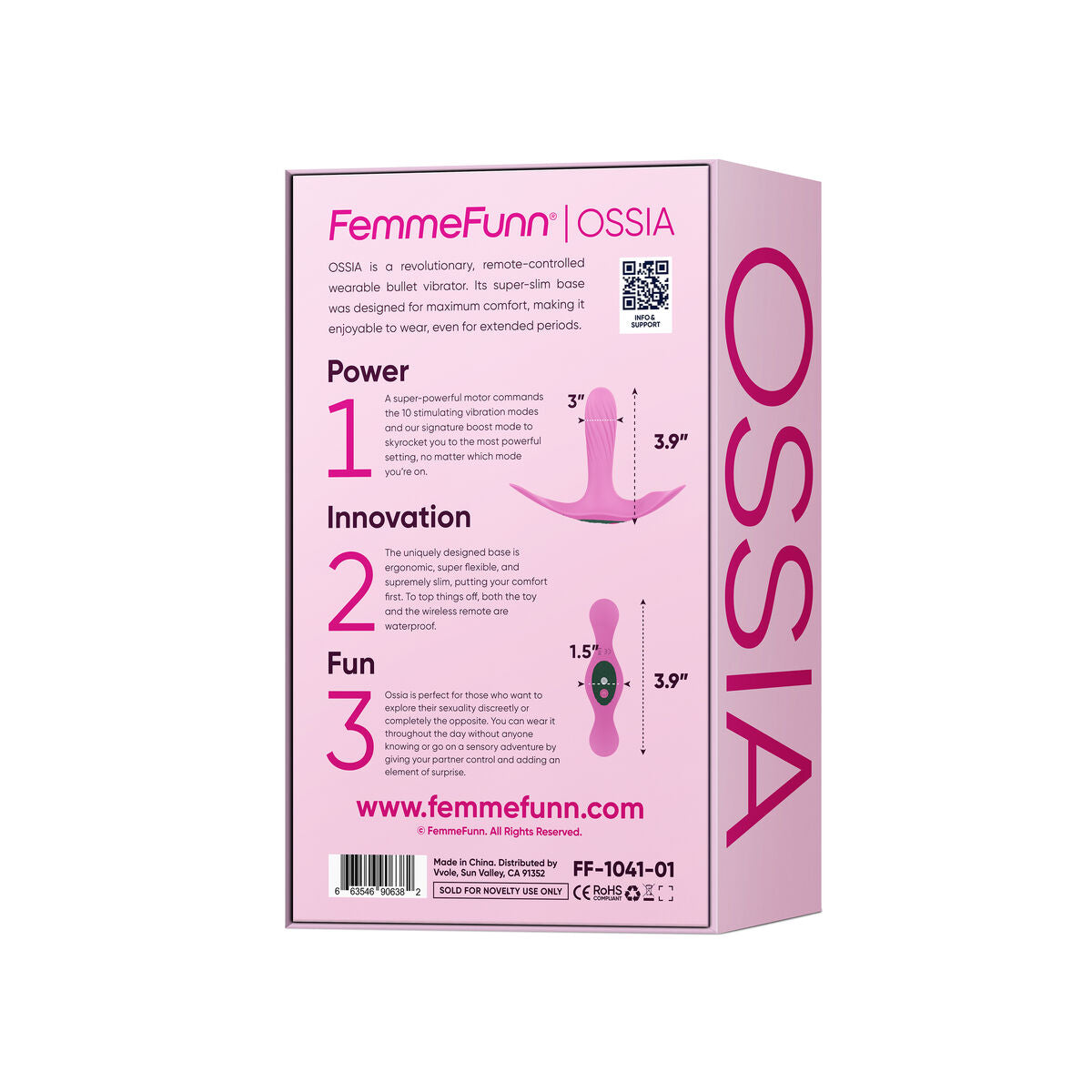 Vibrator zona G FemmeFunn Ossia Roz, 10, roseregalo.com
