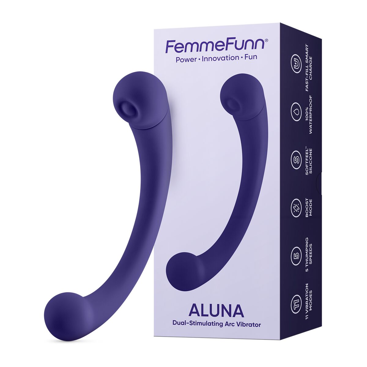 Vibrator zona G FemmeFunn Mov Purpuriu, 6, roseregalo.com