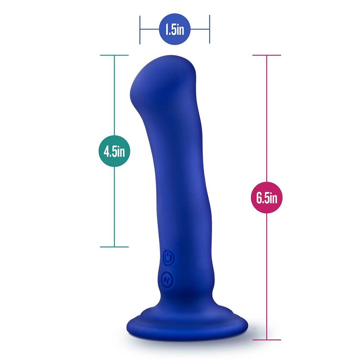 Dildo Blush Impressions Albastru, 6, roseregalo.com