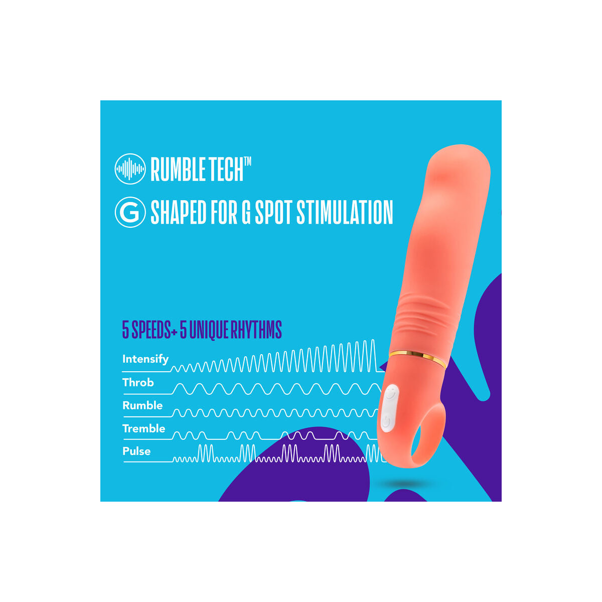 Vibrator Blush Aria Portocaliu, 7, roseregalo.com