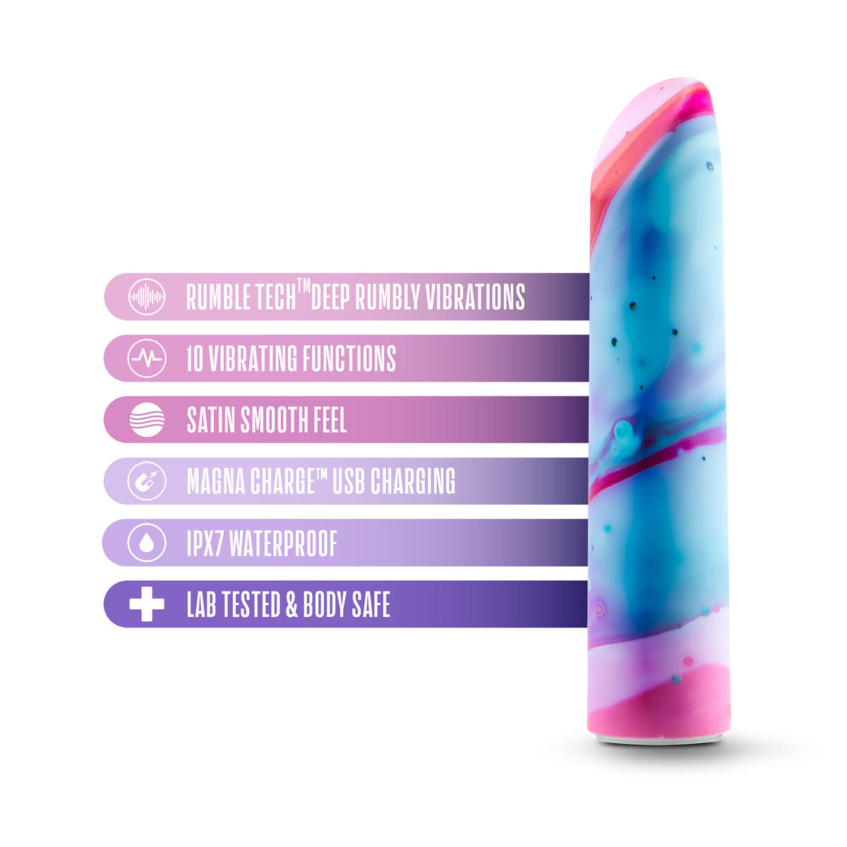 Vibrator Bullet Blush Limited Addiction Multicolor, 8, roseregalo.com