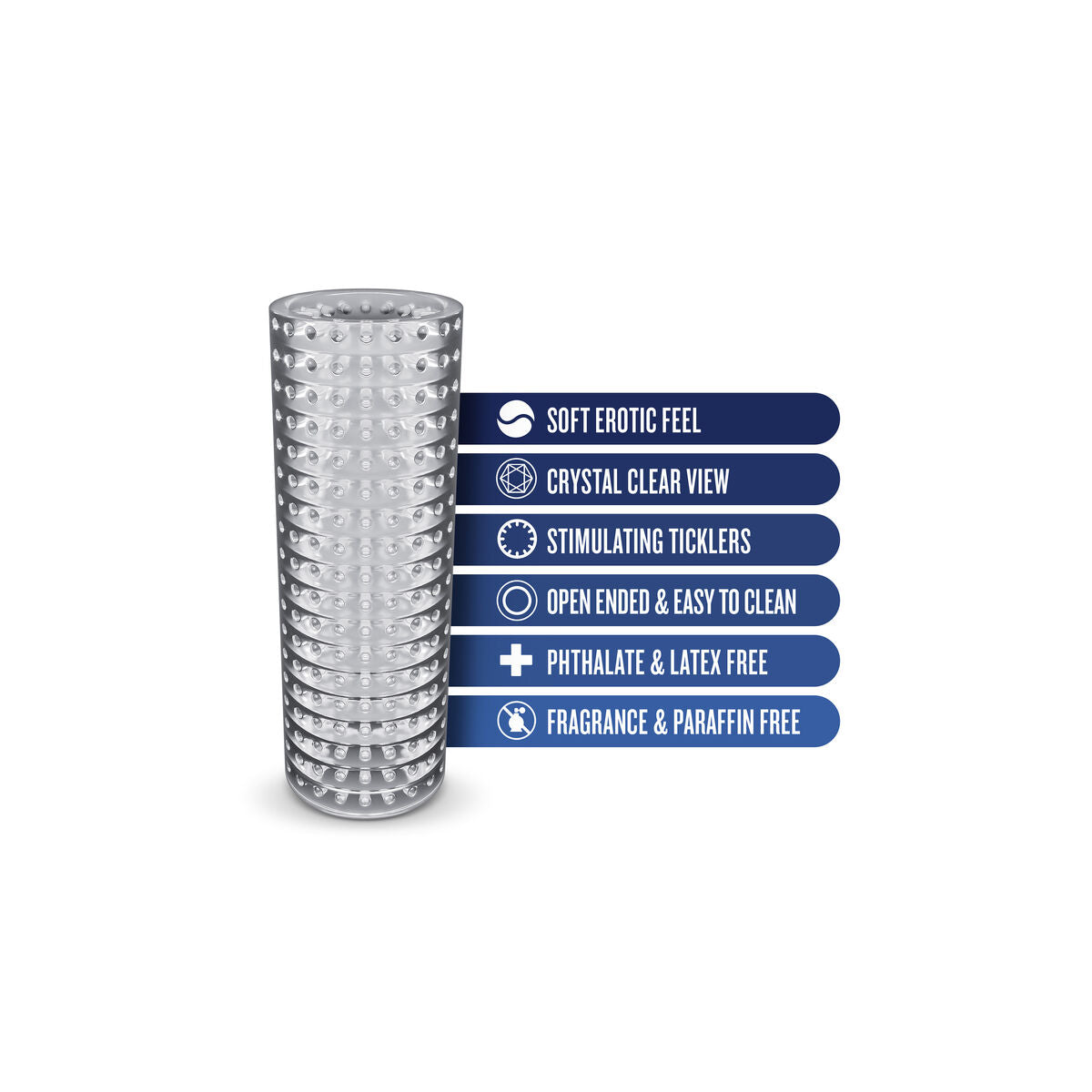 Rezistență Jack Ass Blush RIZE STROKEZ CLEAR, 5, roseregalo.com