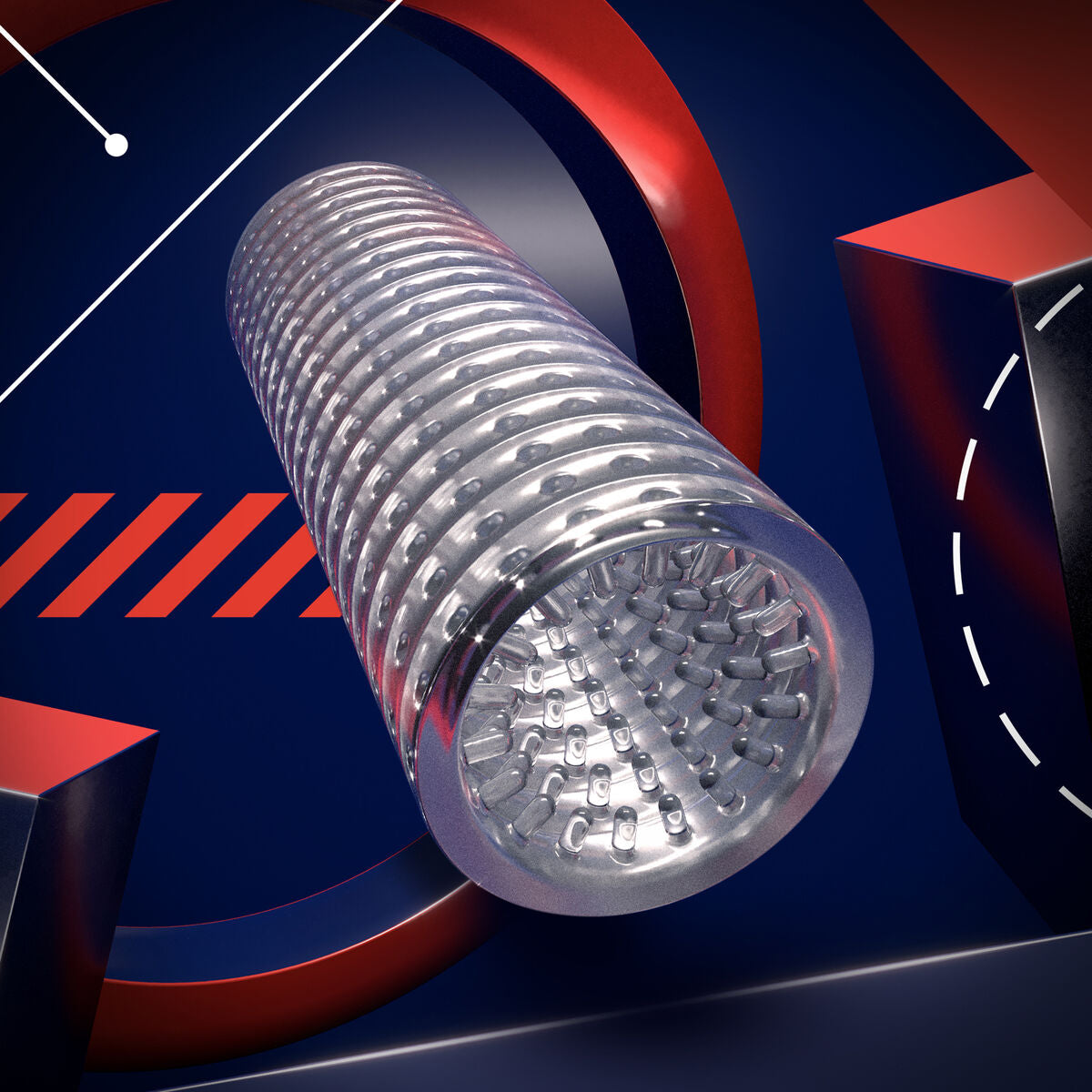 Rezistență Jack Ass Blush RIZE STROKEZ CLEAR, 8, roseregalo.com