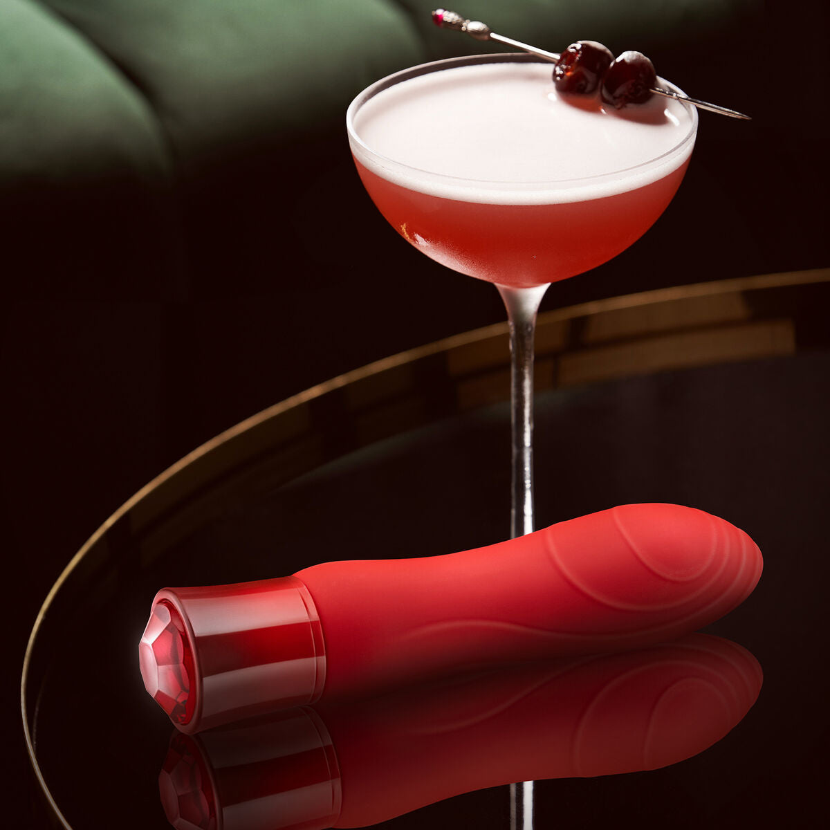 Mini Vibrador Blush Oh My Gem Desire Ruby Roșu, 5, roseregalo.com