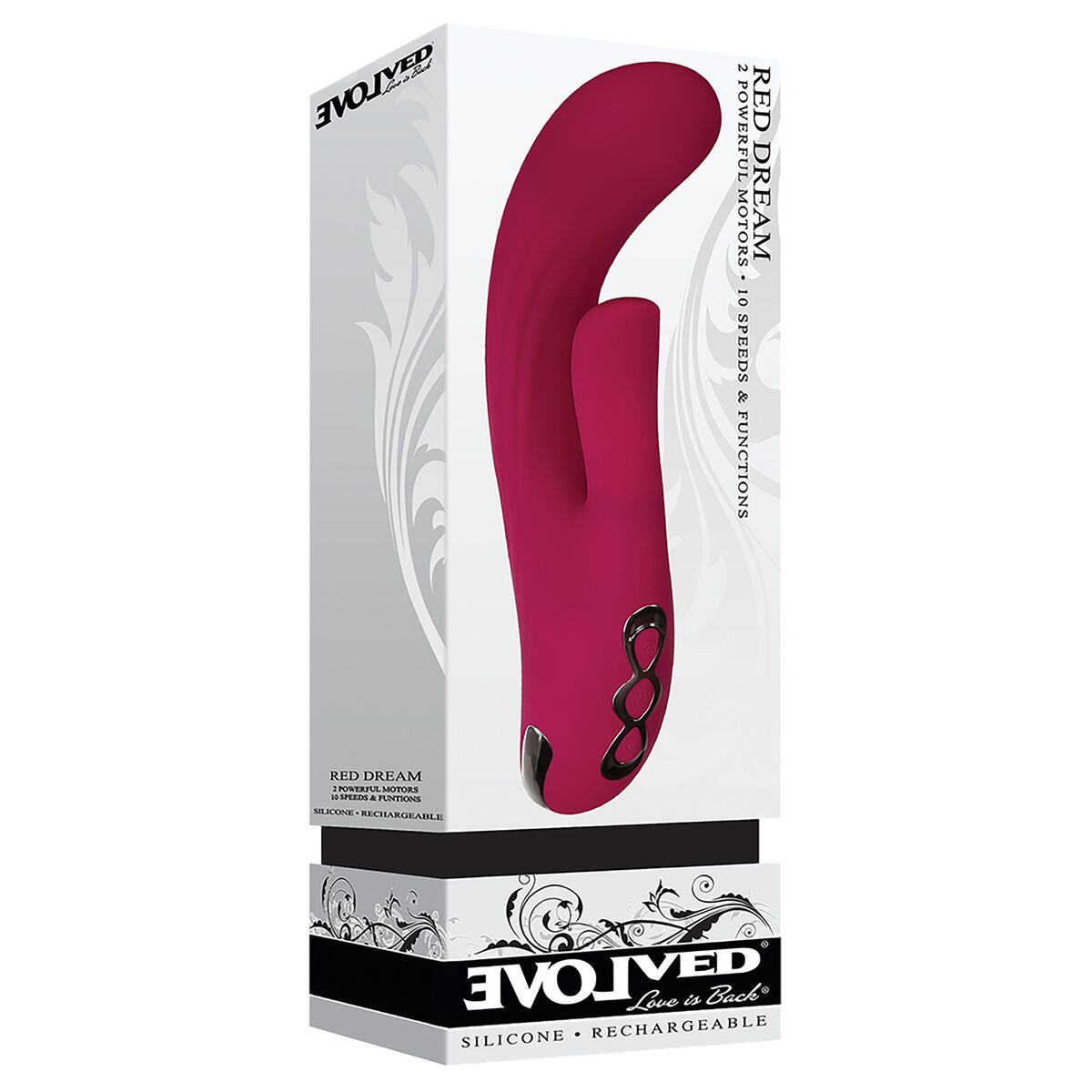 Vibrator zona G Evolved Roșu, 10, roseregalo.com