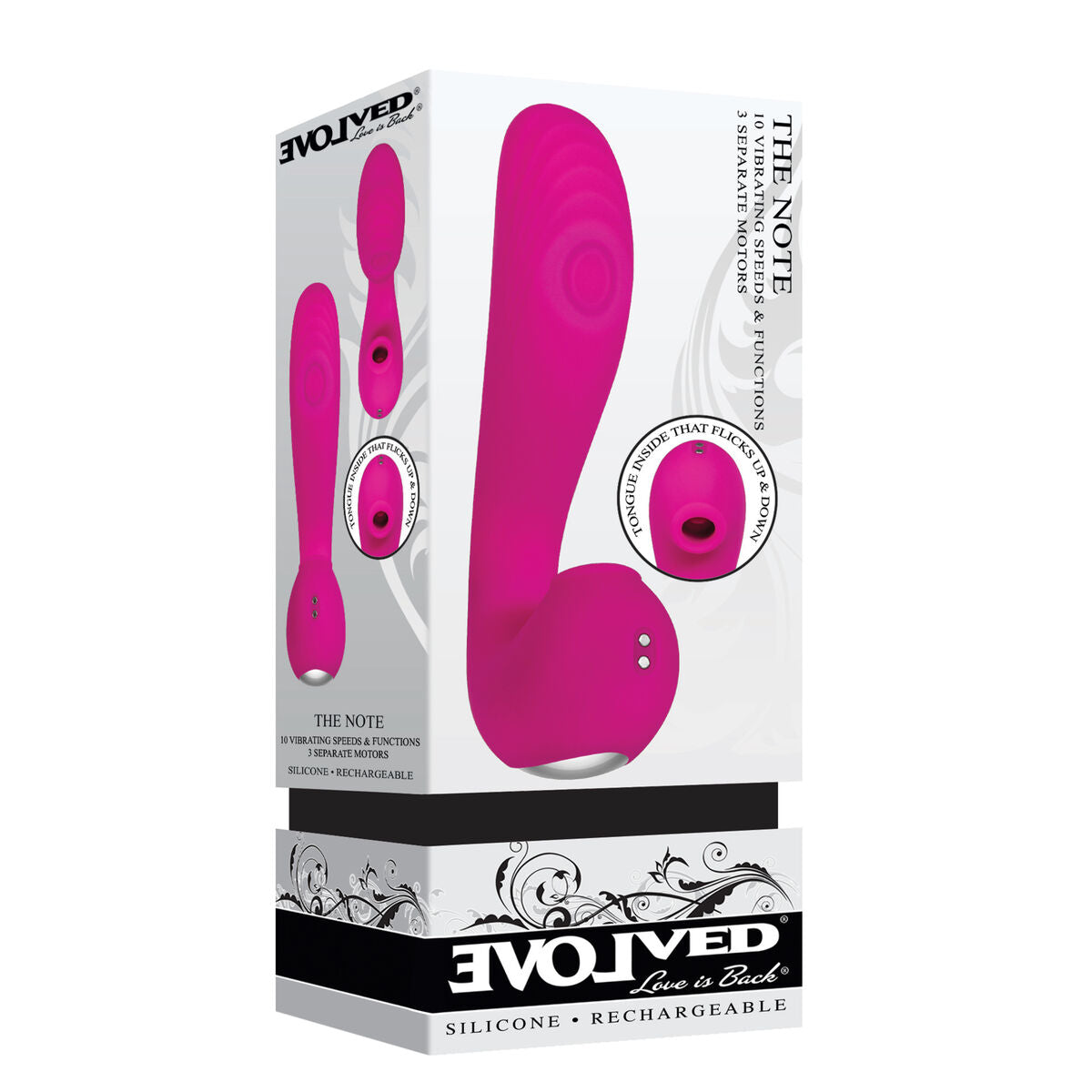 Dispozitiv stimulare clitoris Evolved Roz, 10, roseregalo.com