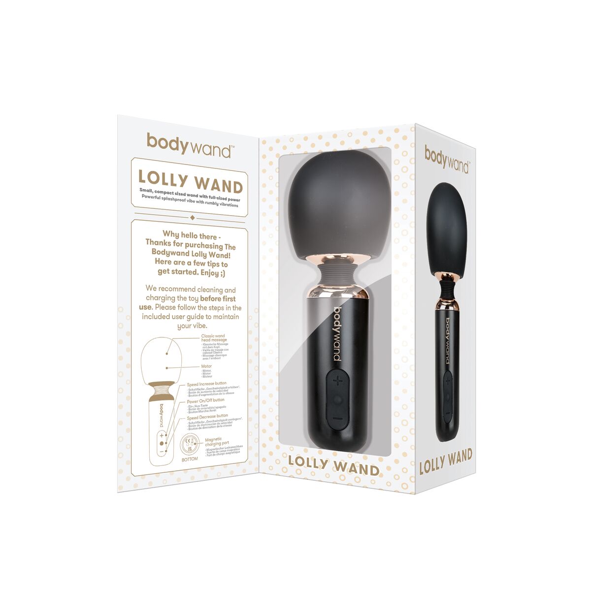 Vibrator Bodywand Negru, 1, roseregalo.com