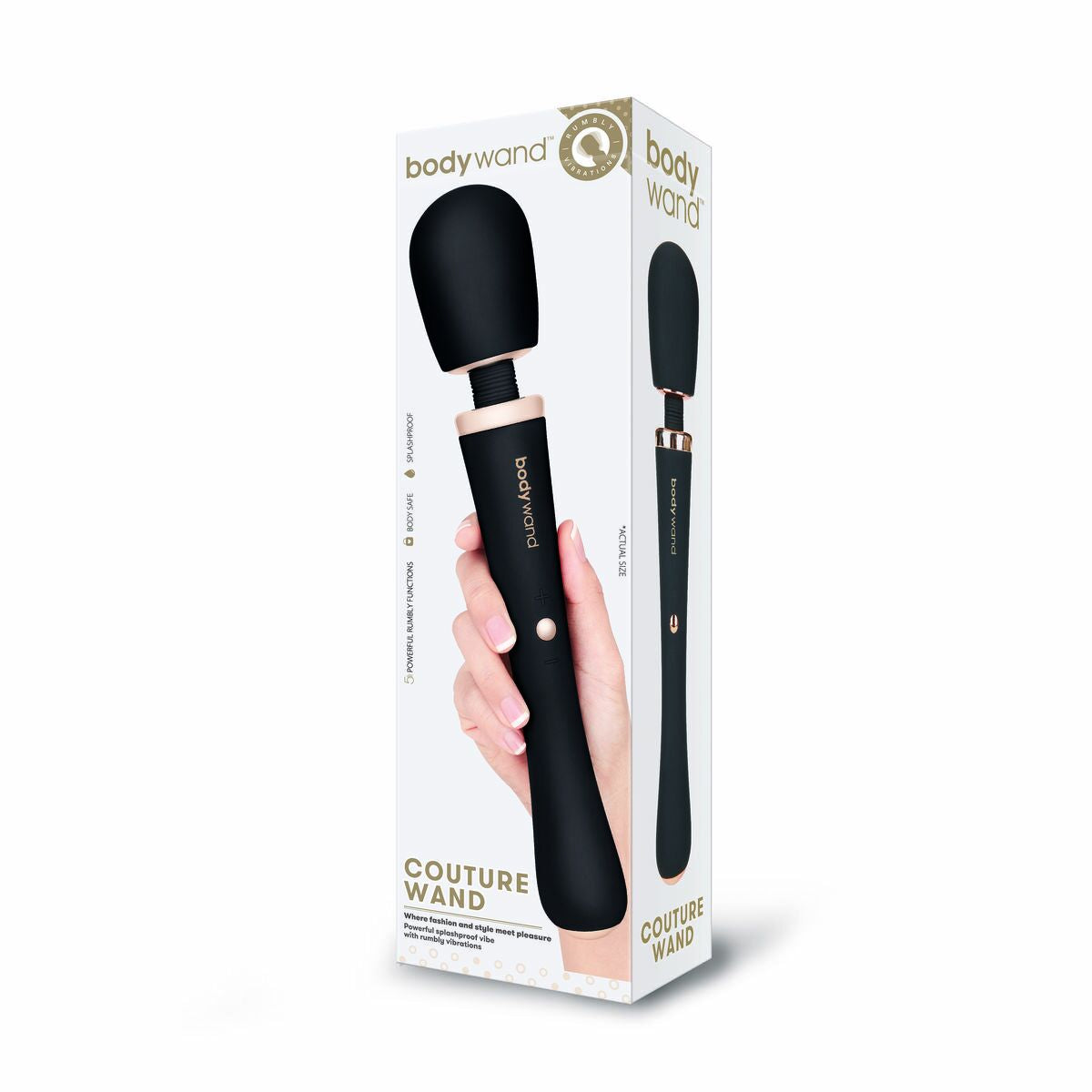 Vibrator Bodywand Negru, 9, roseregalo.com