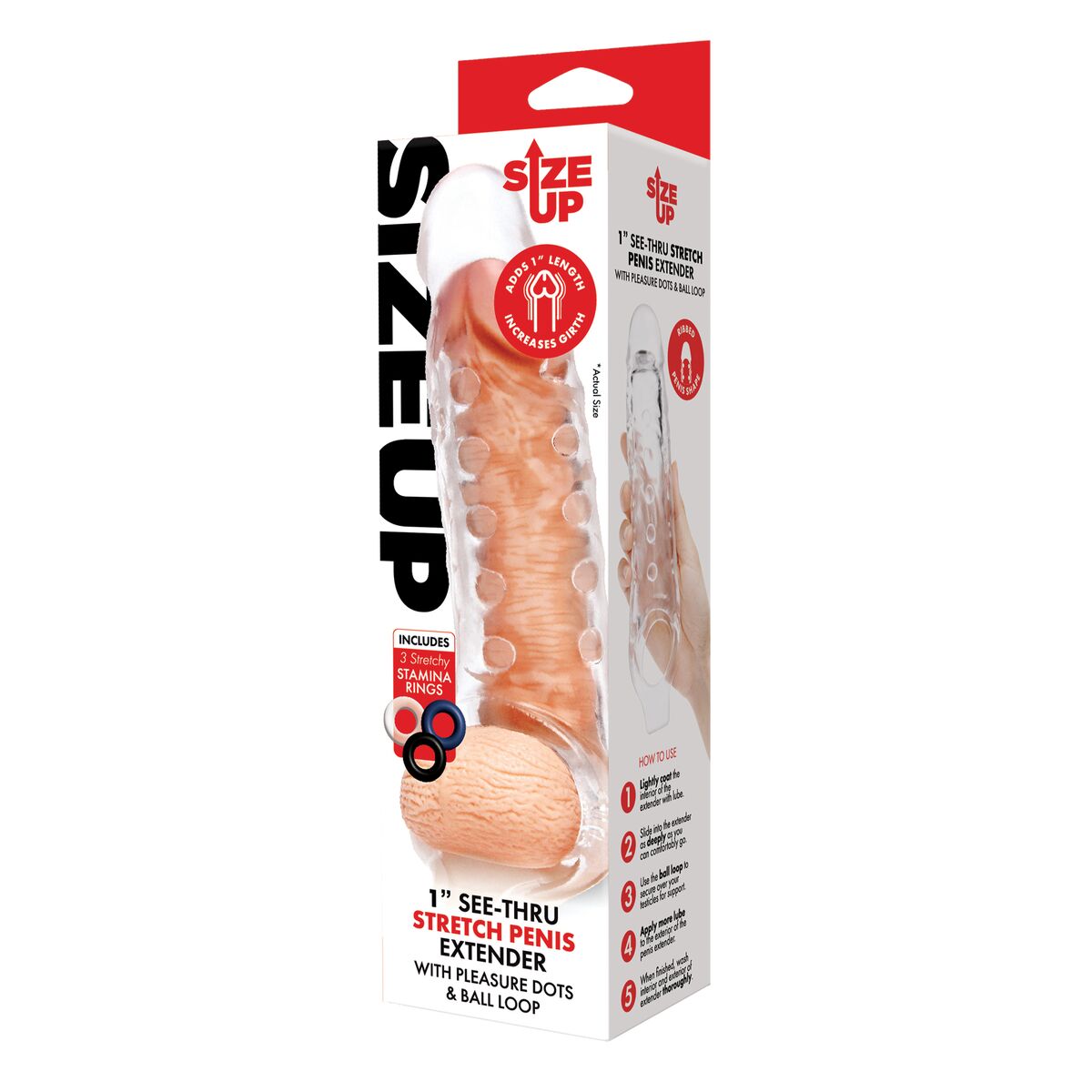 Protecţie pentru penis Size Up Ø 4,5 cm 22 cm, 6, roseregalo.com