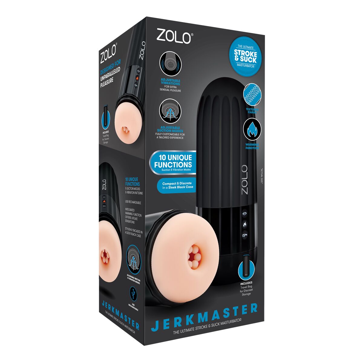 Rezistență Jack Ass Zolo JerkMaster Negru, 7, roseregalo.com