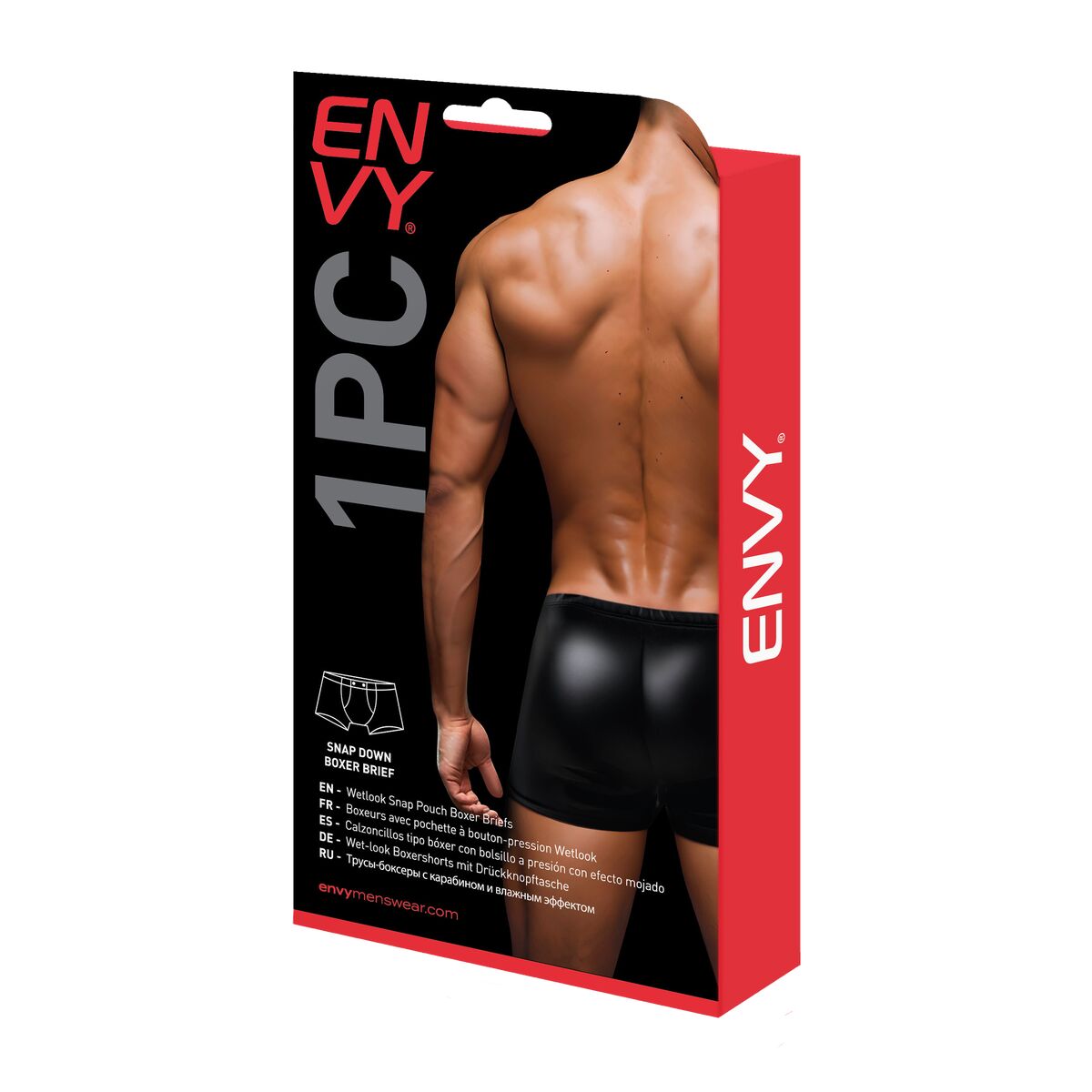 Boxeri pentru bărbați Envy Negru L/XL, 3, roseregalo.com